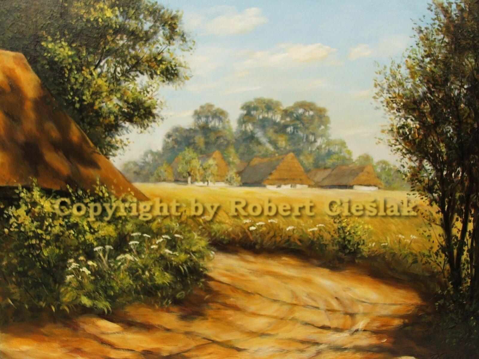Robert Cieślak - Pejzaż z wsią