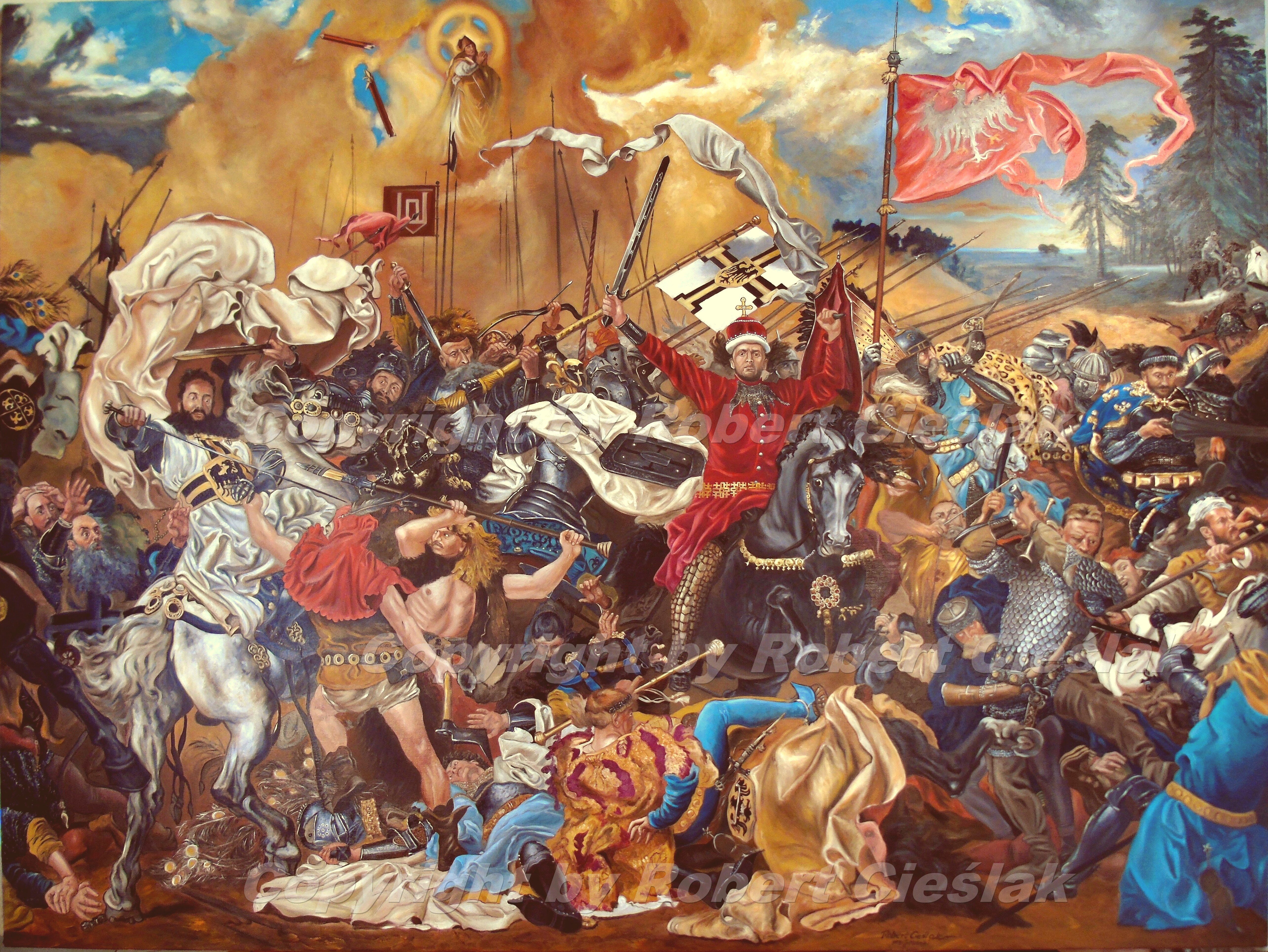 Jan Matejko - Bitwa pod Grunwaldem (środkowy fragment)
