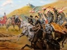 Wojciech Kossak - Rotmistrz Miełżyński przyprowadza Janowi III choragiew husarską pod Wiedeń