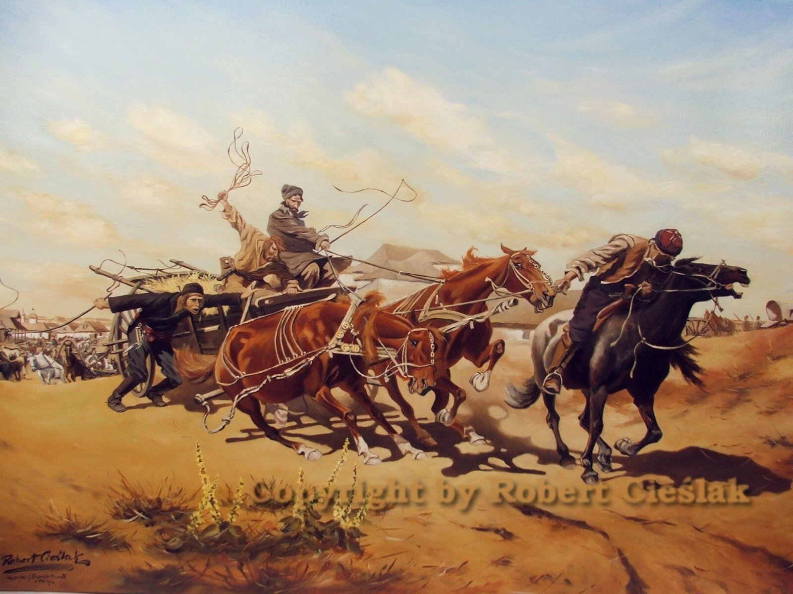 Józef Brandt - Pówrot z targu