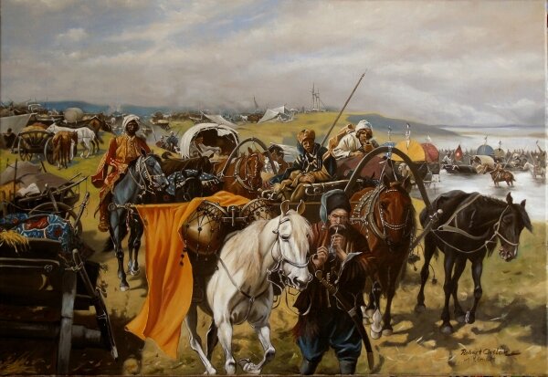 Józef Brandt - Tabor zaporożców