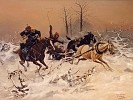 Józef Brandt - Ucieczka w zimie