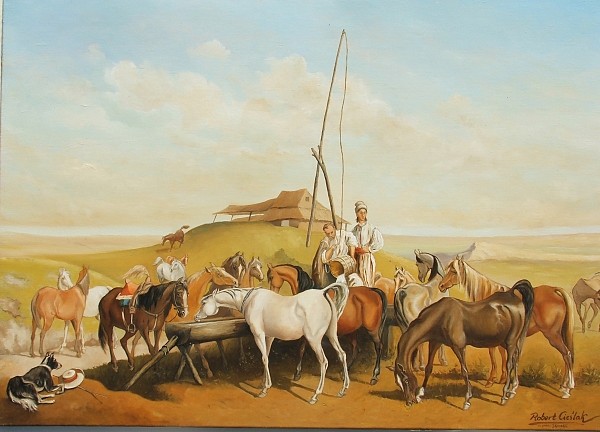 Juliusz Kossak - Stadnina na Podolu
