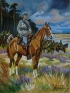 Wojciech Kossak - Marszałek Piłsudski na Kasztance