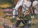 Wojciech Kossak - Odpoczynek ułana