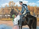 Wojciech Kossak - Ułan i dziewczyna