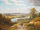 Cornelis Barend Koekkoek - Pejzaż z wędrowcami