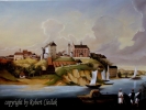 Józef Szermentowski - Widok Sandomierza od strony Wisły