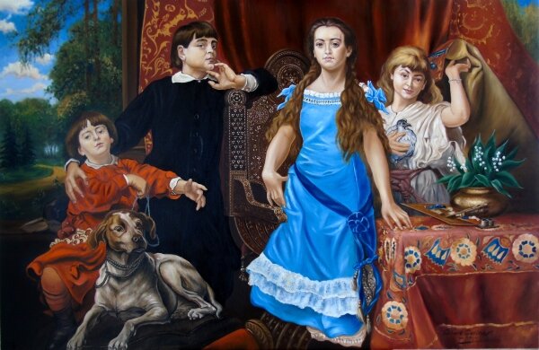 Jan Matejko - Portret czworga dzieci artysty