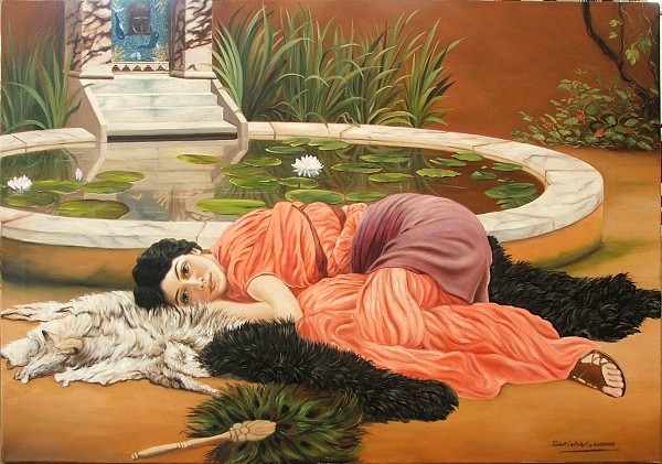 John William Godward - Dolce far Niente