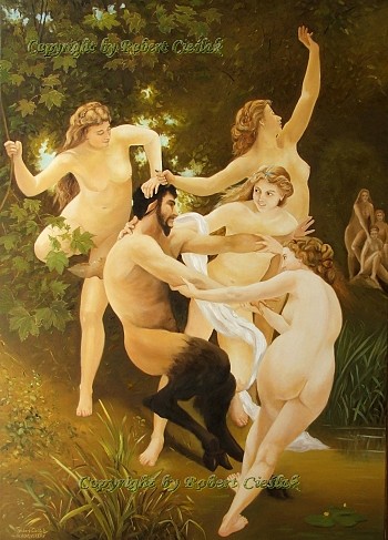 William Bouguereau - Nimfy i Satyr